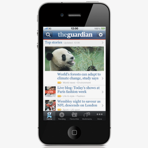 Guardian iPhone app